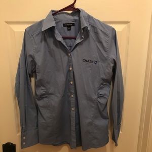Chase Bank apparel button down shirt